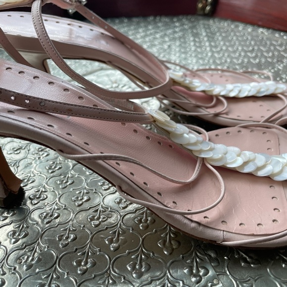a. testoni light pink sandals - Picture 5 of 11